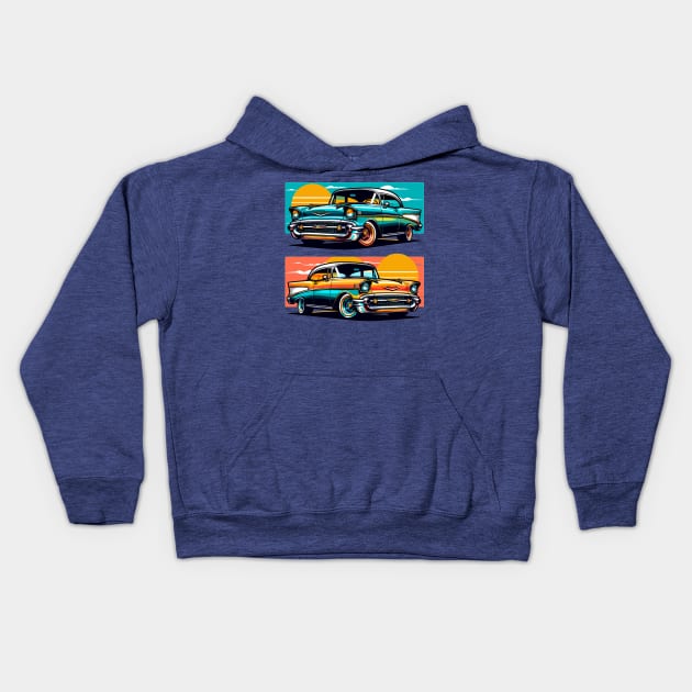 Chevrolet Bel Air Kids Hoodie by Vehicles-Art